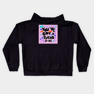 pink frienship Kids Hoodie